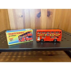 Vintage Matchbox Superfast No. 17 The Londoner Double Decker Bus w/ Box 1971